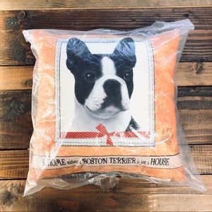 NEW Boston Terrier Throw Pillow